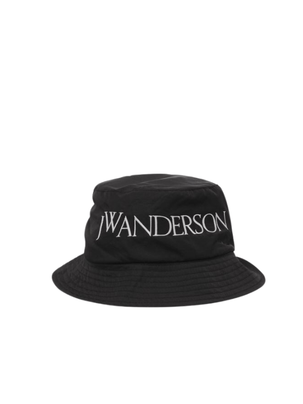 Jw Anderson Bucket Hat Logo Black