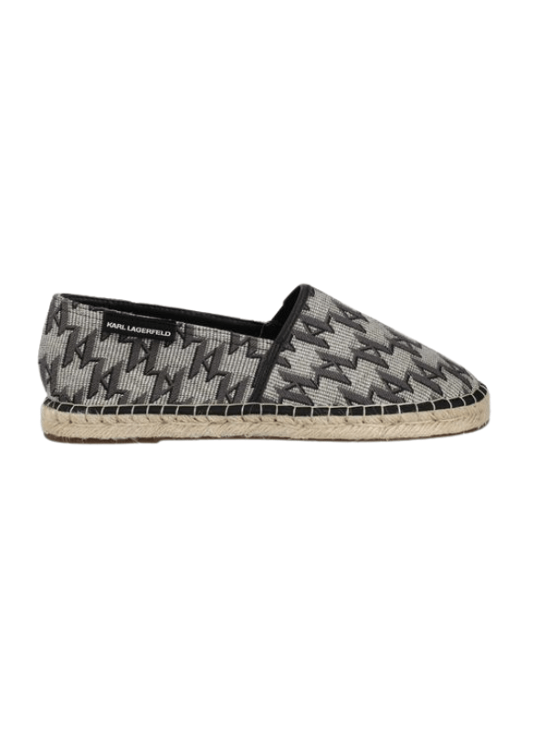 Karl Lagerfeld  Sneaker Espadrille Allover Blackgrey