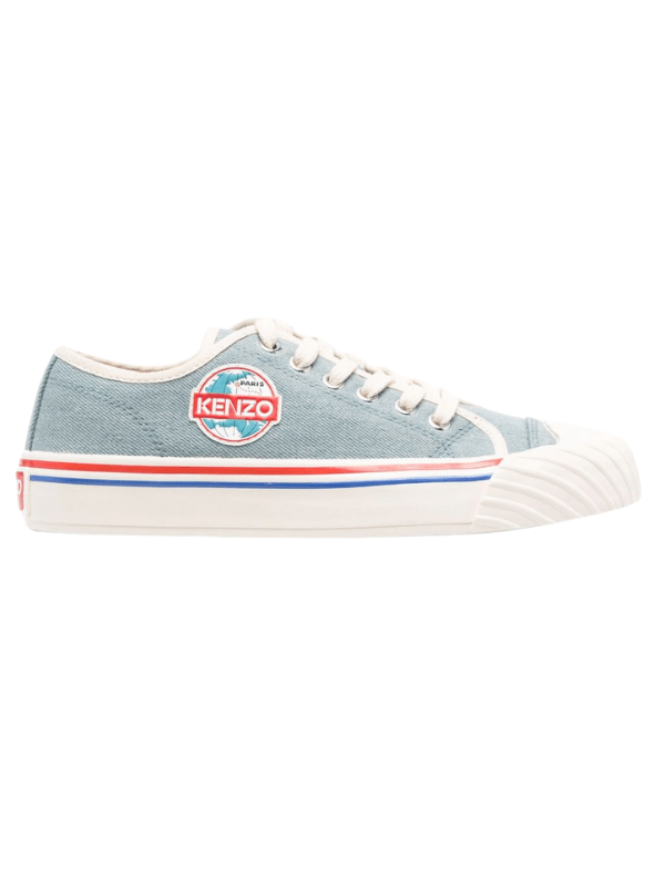 Kenzo Sneaker Logo Patch Denim Blue