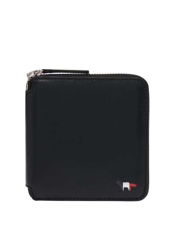 Maison Kitsune Wallet Zipped Fox Tricolor