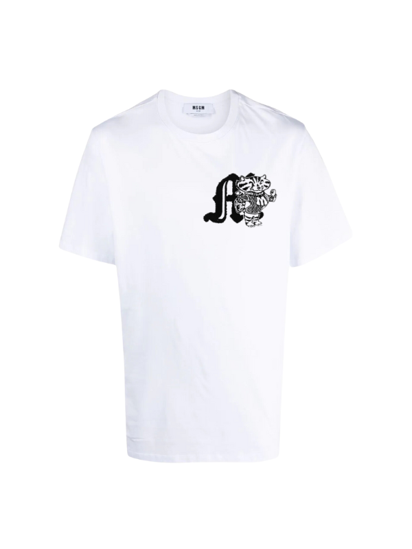 Msgm T-Shirt M Mascot White – AL Capone Premium