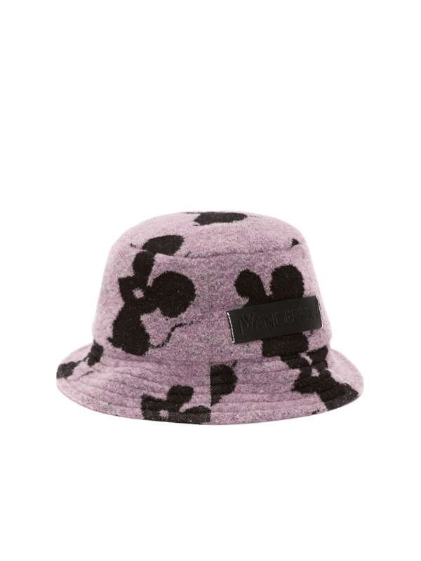 Jw Anderson Bucket Hat Bunny Black-Lilac