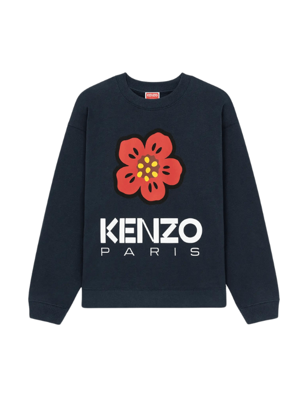 Kenzo Sweater Flower Logo Black