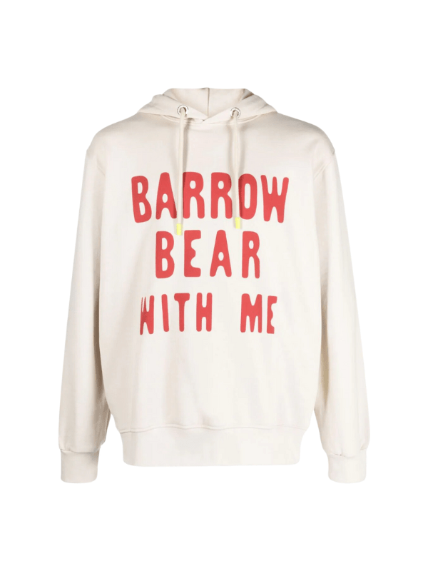 Barrow Hoodie Bear With Me Logo Turtledove - AL Capone PremiumClothingHoodies And Sweats1061-34
