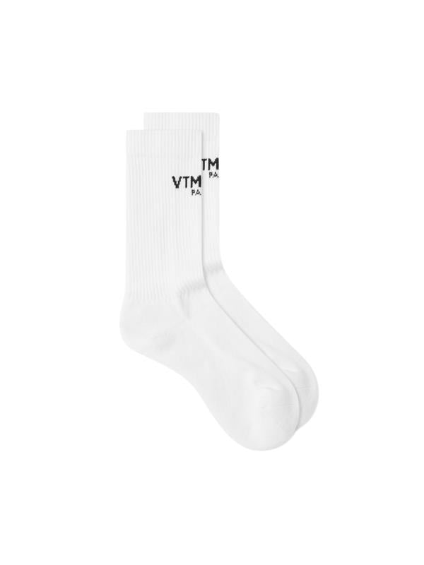 Vtmnts Sock Vtmnts Paris Logo White