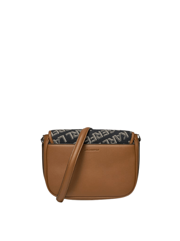 Karl Lagerfeld Bag Flap Essential Logo Black-Camel