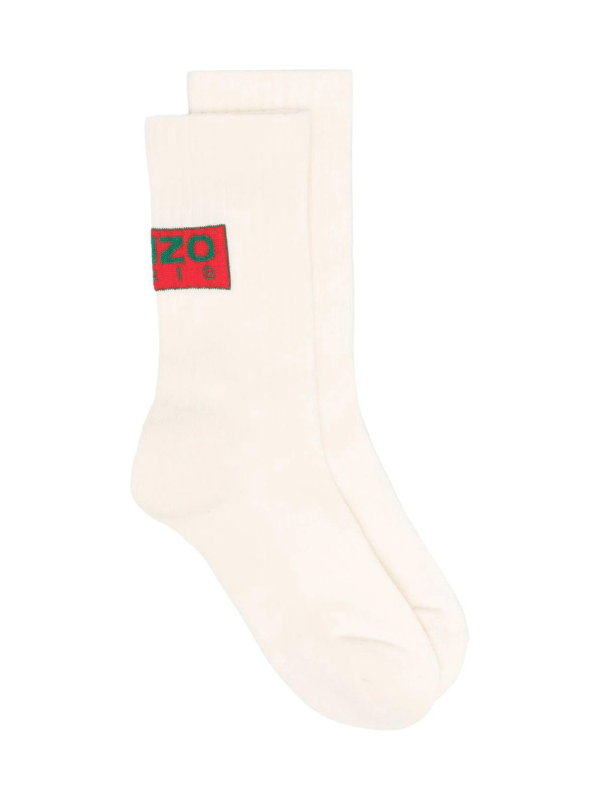 Kenzo Sock Logo White