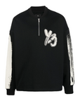 Y-3 Sweater Logo Half Zip Black - 1