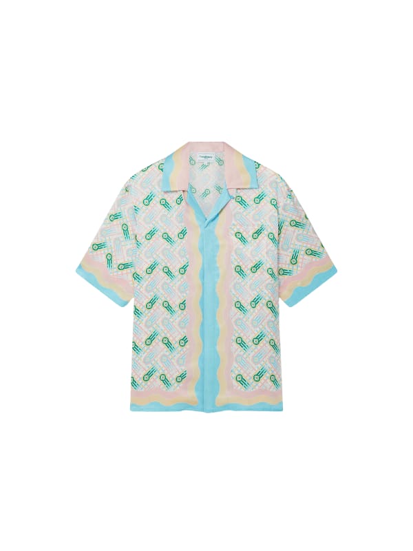 Casablanca  Shirt Silk Ping Pong Whitegr