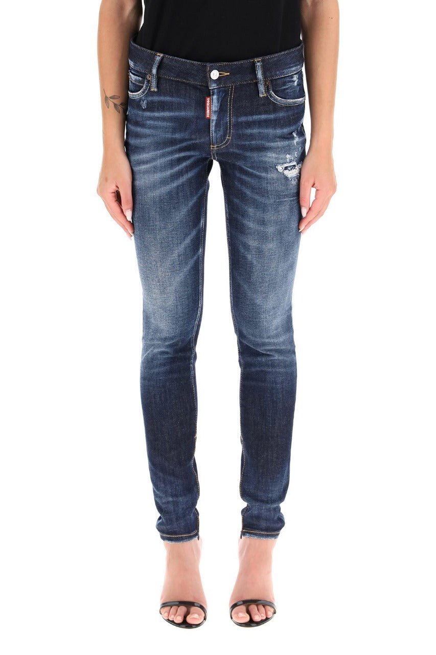 Dsquared2 Jeans Ladies Faded Dark Blue