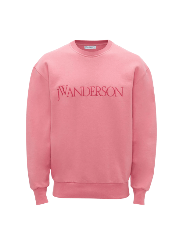 Jw Anderson Sweater Embroided Logo Pink