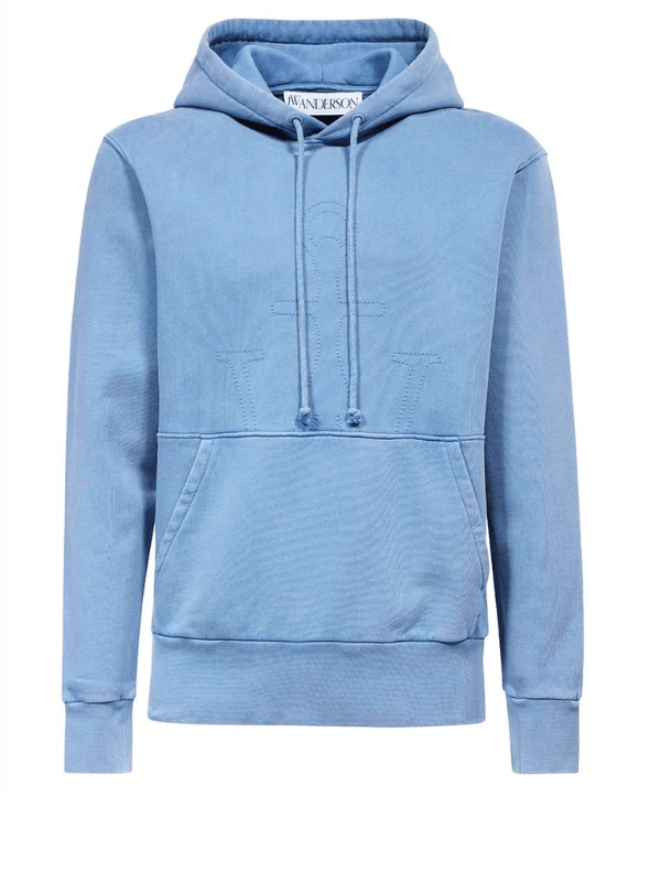Jw Anderson Sweater Embroidered Sky Blue