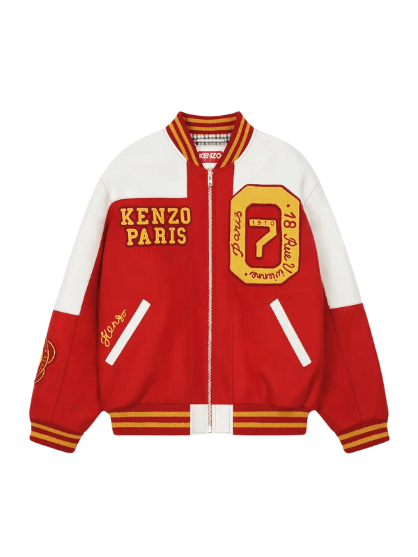 Kenzo Jacket Tiger Academy Logo Red-Yellow-White