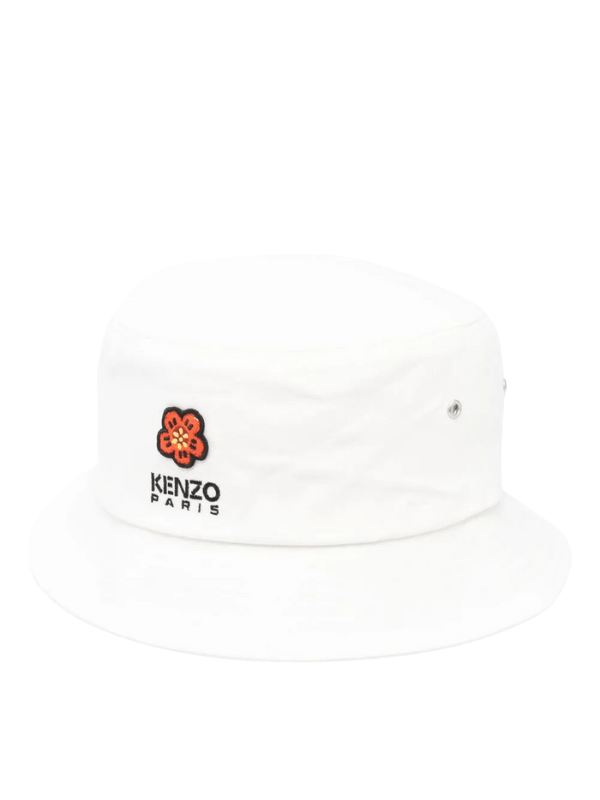 Kenzo Bucket Hat Logo Off-White