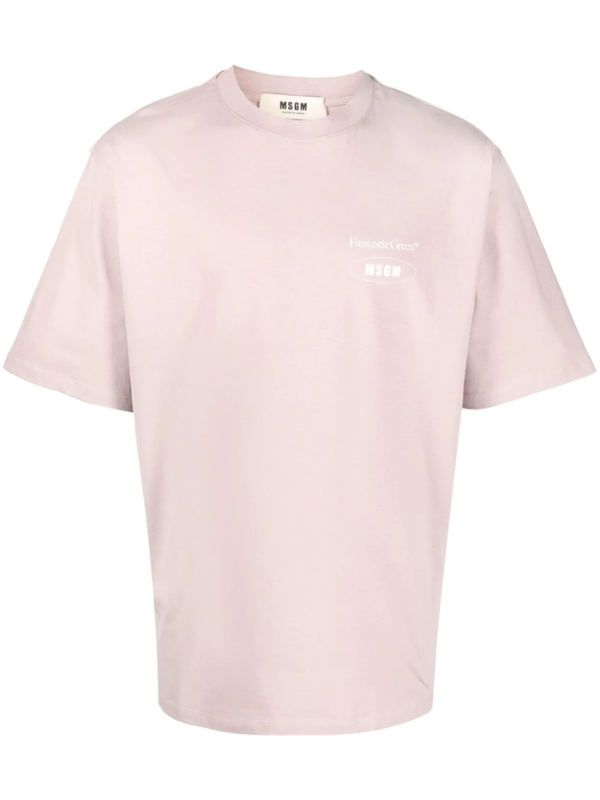 Msgm T-Shirt Small Logo Dusty Pink – AL Capone Premium