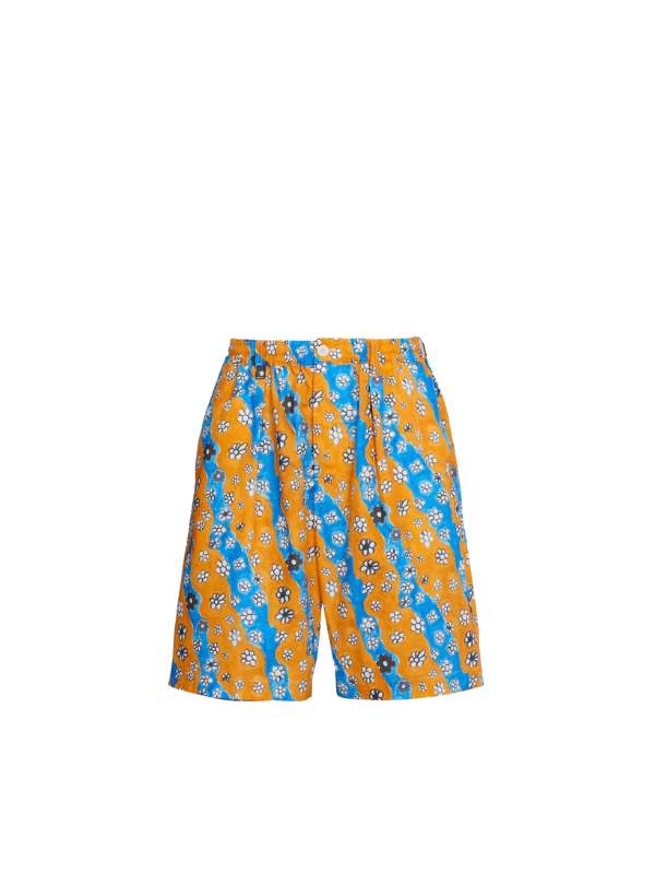 Marni Shorts Allover Print White