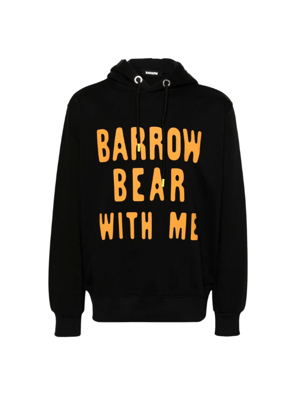 Barrow Hoodie Bear With Me Logo Black - AL Capone PremiumClothingHoodies And Sweats1061-35