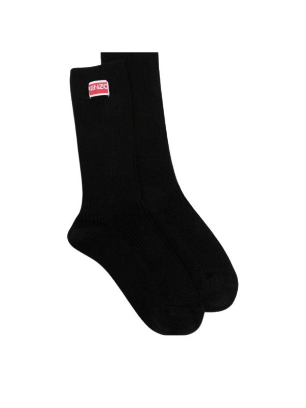 Kenzo Socks Logo Black