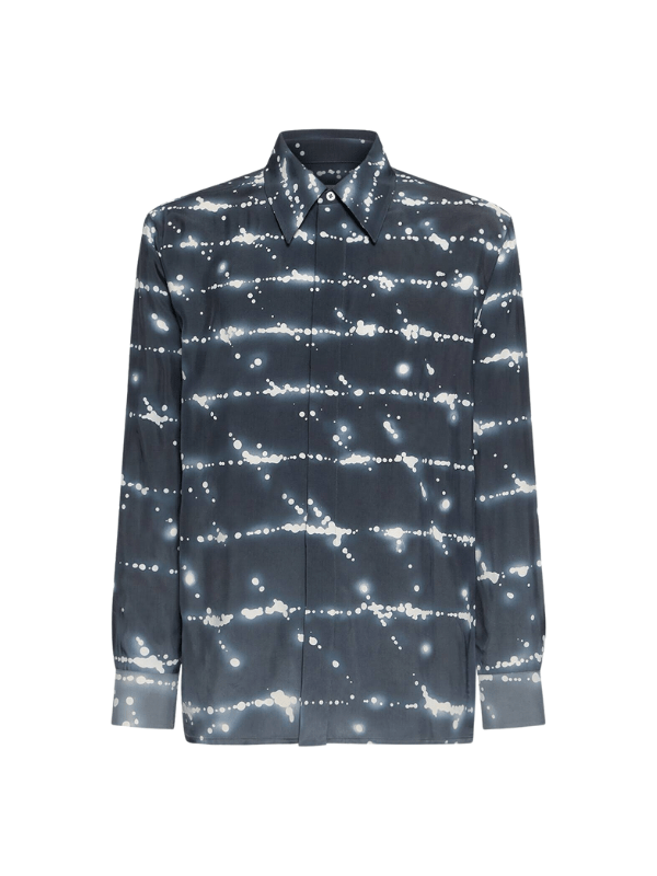 Jil Sander Shirt Allover Print Black-Silver - AL Capone PremiumClothingShirts1491-3