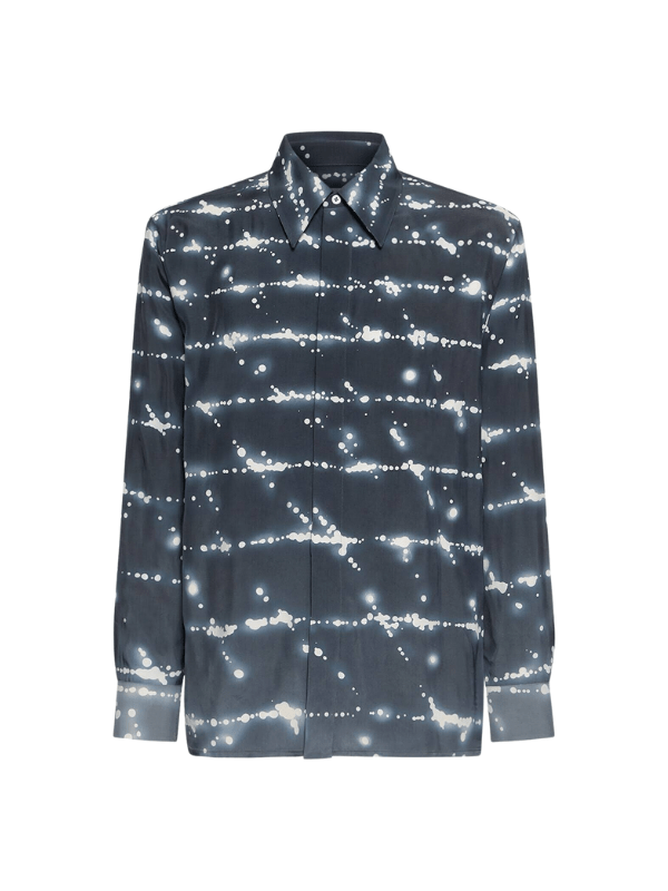 Jil Sander Shirt Allover Print Black-Silver