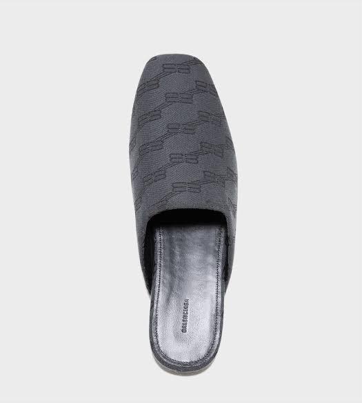 Balenciaga Slipper Monogram Black - AL Capone PremiumFootwearSandals And Flip Flops691-14