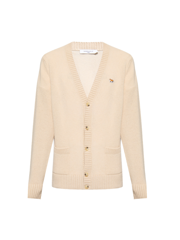 Maison Kitsune Cardigan Baby Fox Patch Beige