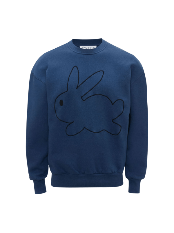 Jw Anderson Sweater Bunny Mascot Navy