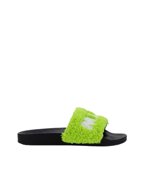 Marni Slides Logo Lime