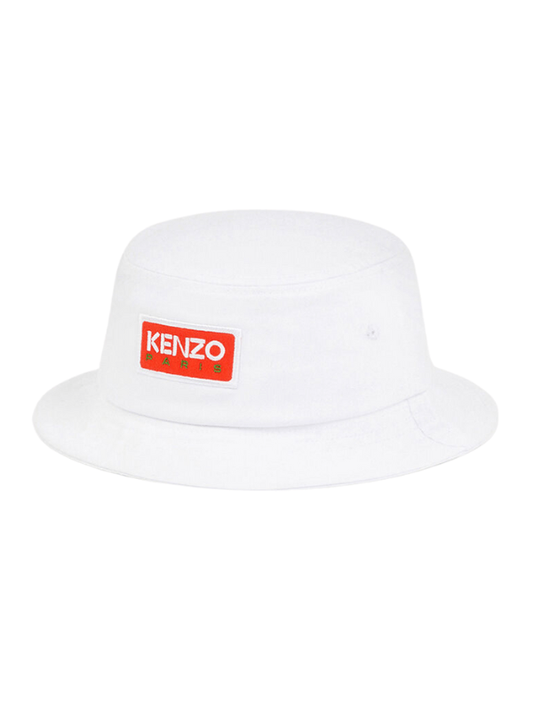 Kenzo Bucket Hat Logo Red-White