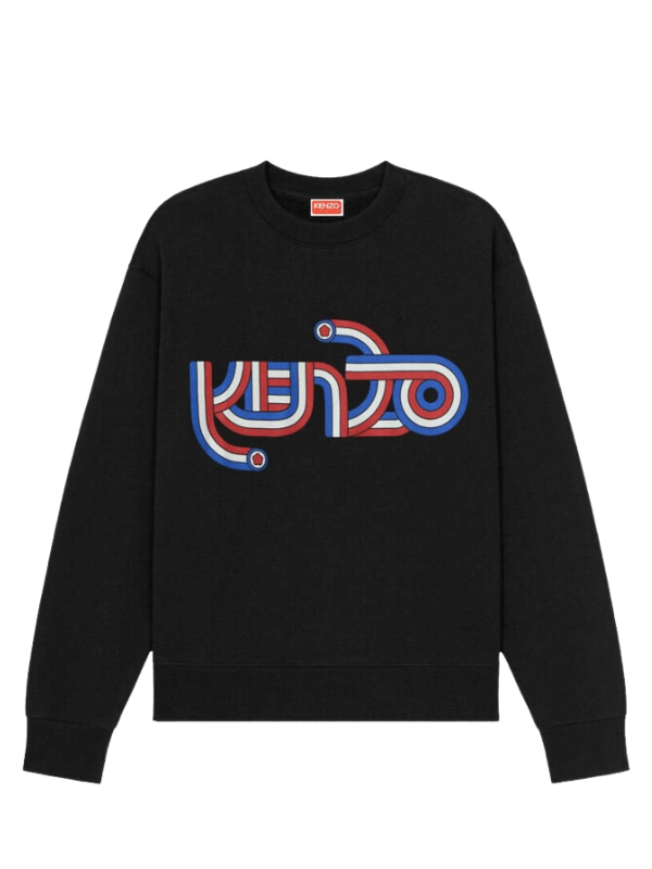 Kenzo Sweater Multi Colour Logo Black