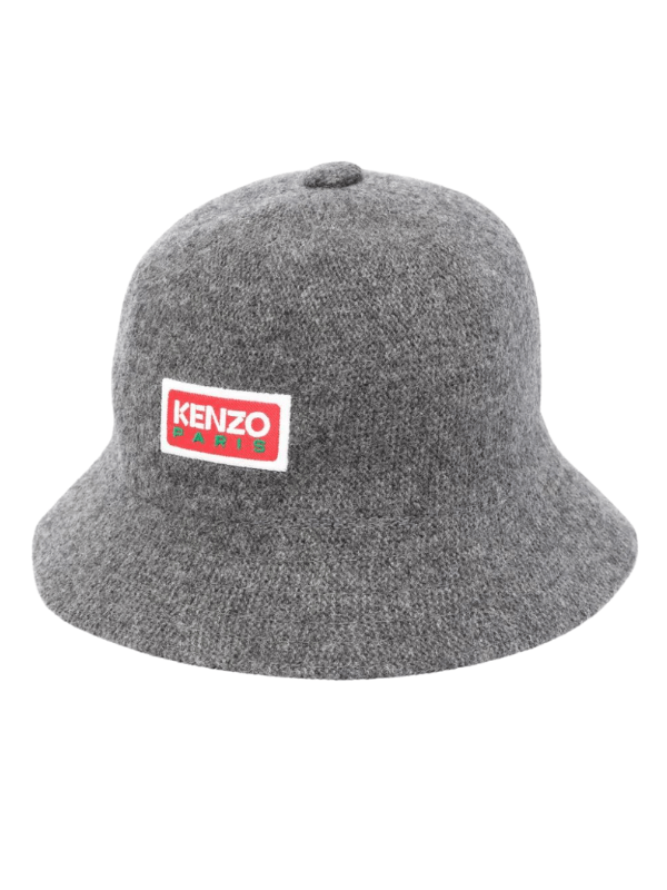 Kenzo Bucket Hat Paris Logo Grey