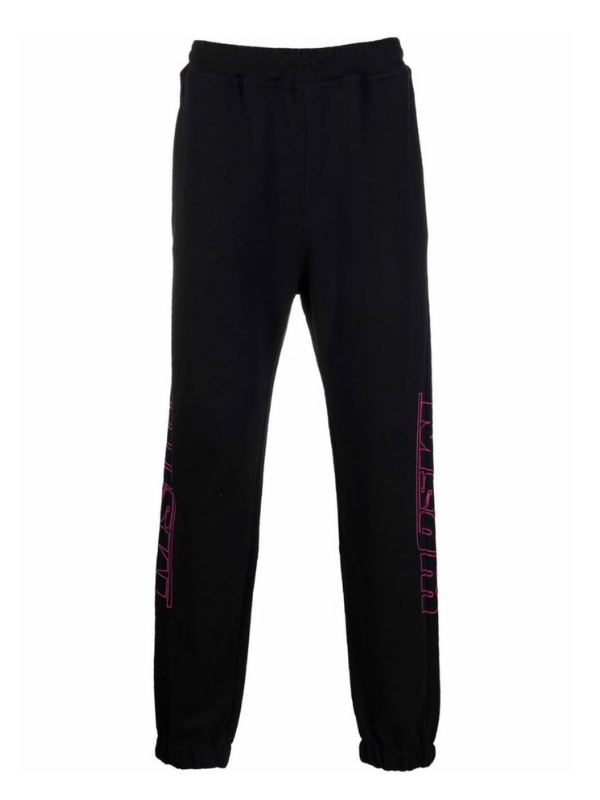 Msgm Track Pants Logo Black