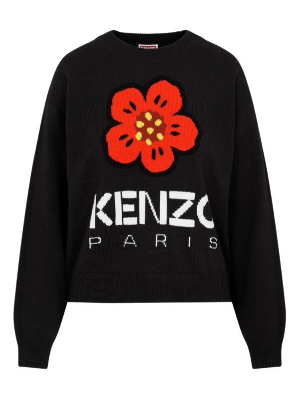 Kenzo Sweater Ladies Boke Flower Black