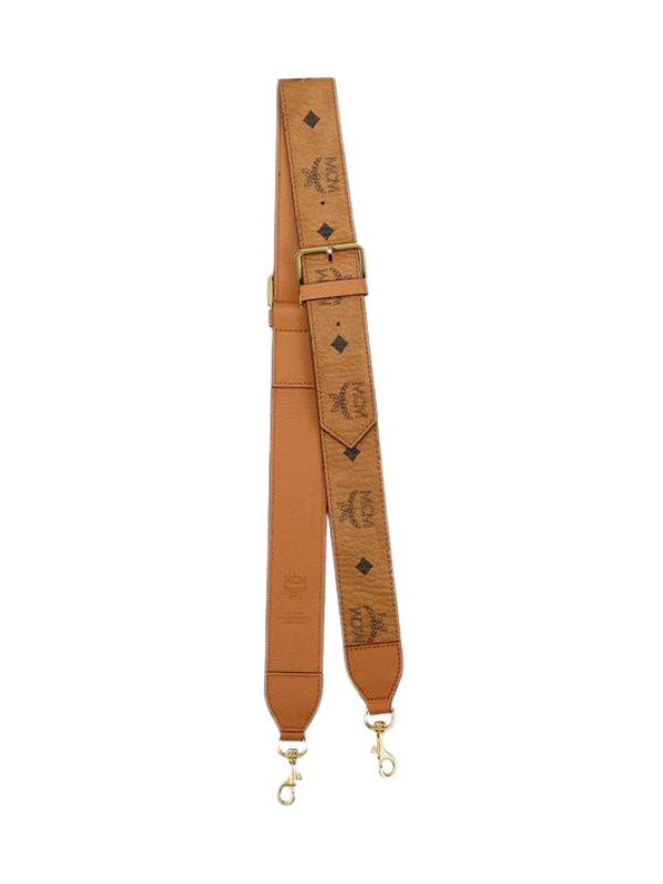 Mcm Belt Aren Strap Cognac