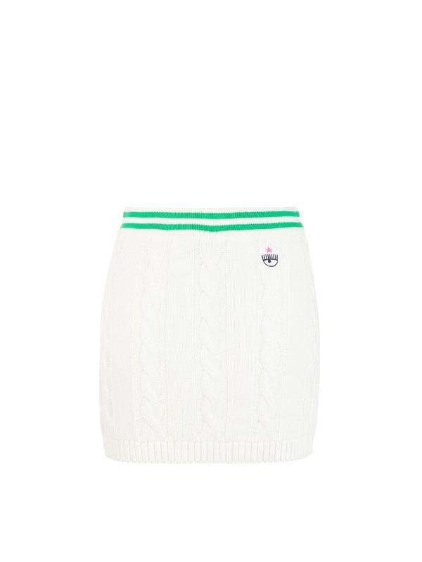 Chiara Ferragni Skirt Logo White - AL Capone PremiumClothingDresses And Skirts1463-4