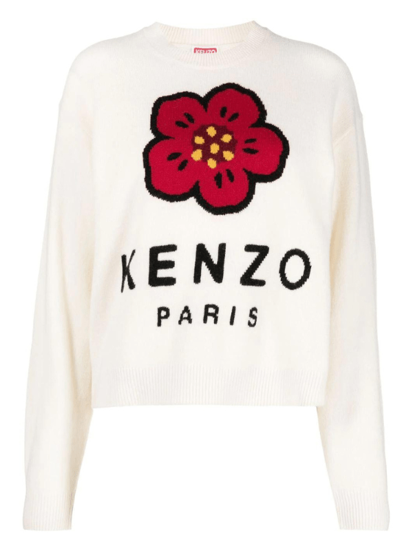 Kenzo Sweater Ladies Boke Flower Off-White - AL Capone PremiumClothingHoodies And Sweats1105-8