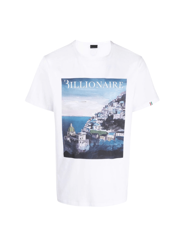 Billionaire T-Shirt Logo White - AL Capone PremiumClothingT-Shirts479-108