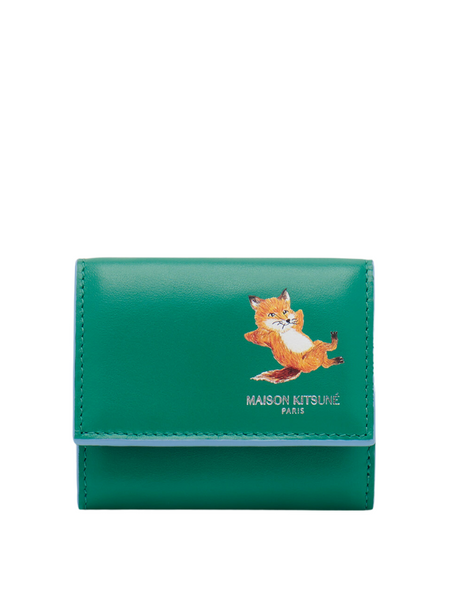 Maison Kitsune Wallet Chillax Compax Grass Green - AL Capone Premium