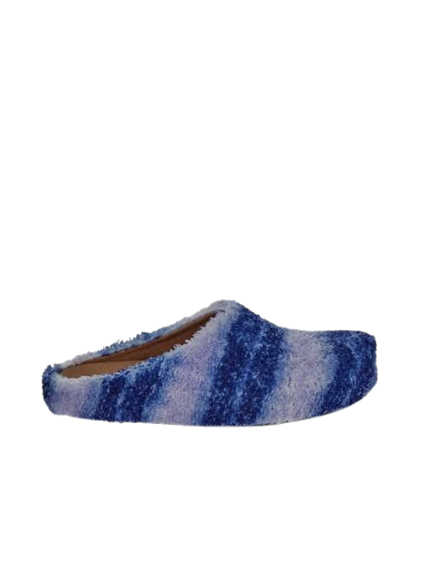 Marni Slides Logo Two Shades Blue