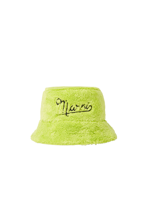 Marni Bucket Hat Logo Lime