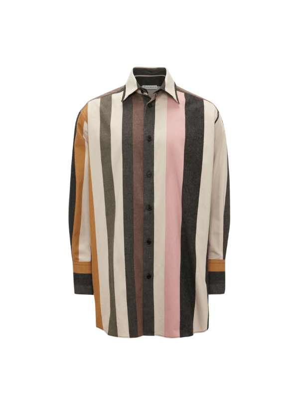 Jw Anderson Shirt Relaxed Fit Flax Multi-Colour