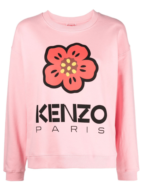 Kenzo Sweater Ladies Boke Flower Pink