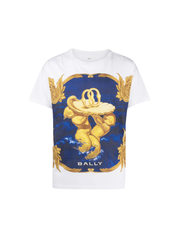 Bally T-Shirt Cupid Logo White - AL Capone PremiumClothingT-Shirts1277-24