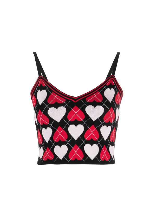 Msgm Top Heart Monogram