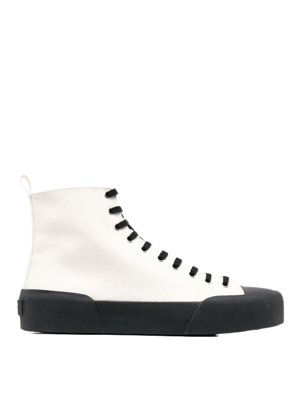 Jil Sander Sneaker High White-Black - AL Capone PremiumFootwearSneakers1327-2