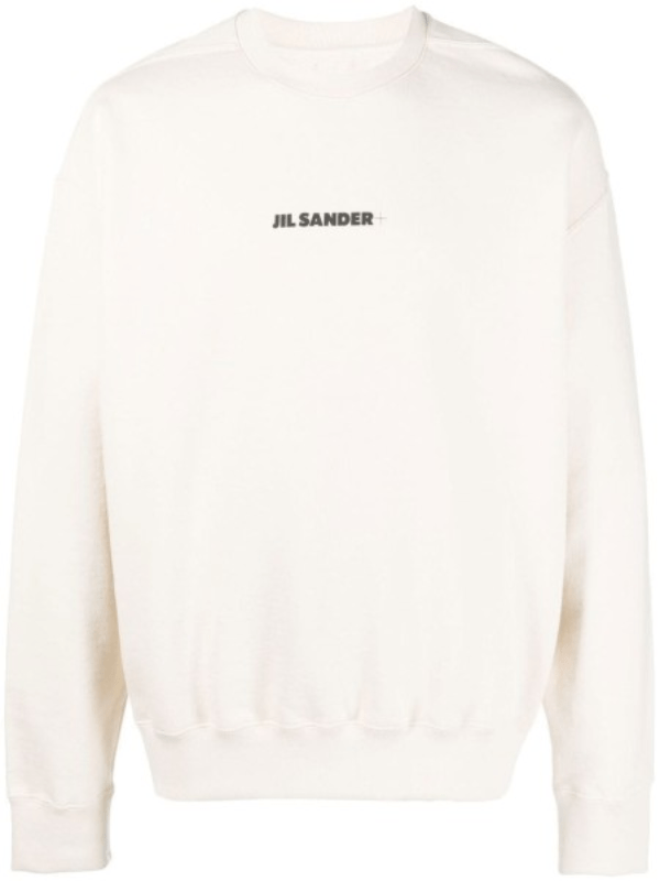 Jil Sander Sweater Logo Off-White - AL Capone PremiumClothingHoodies And Sweats1328-2