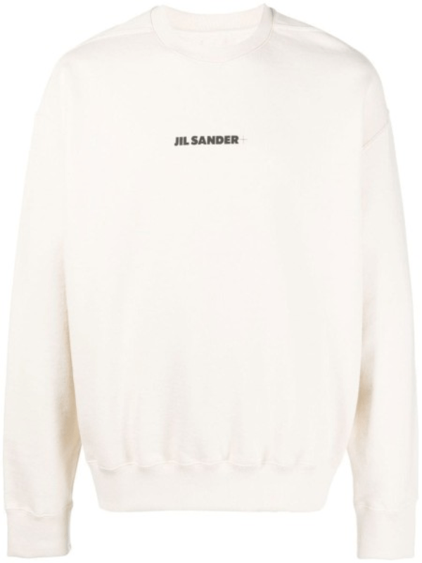 Jil Sander Sweater Logo Off-White