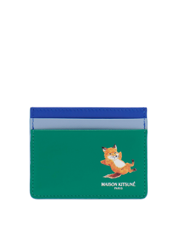 Maison Kitsune Cardholder Grass Green