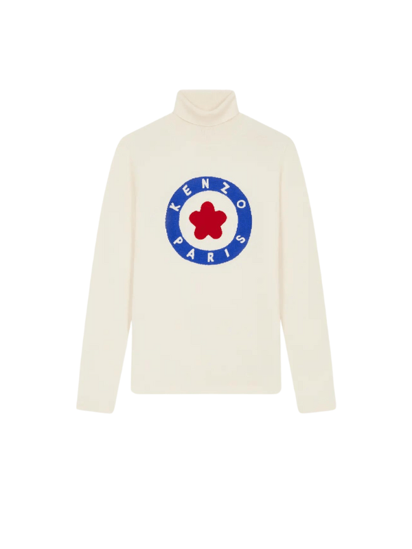 Kenzo Sweater Turtle Neck Flower Cream