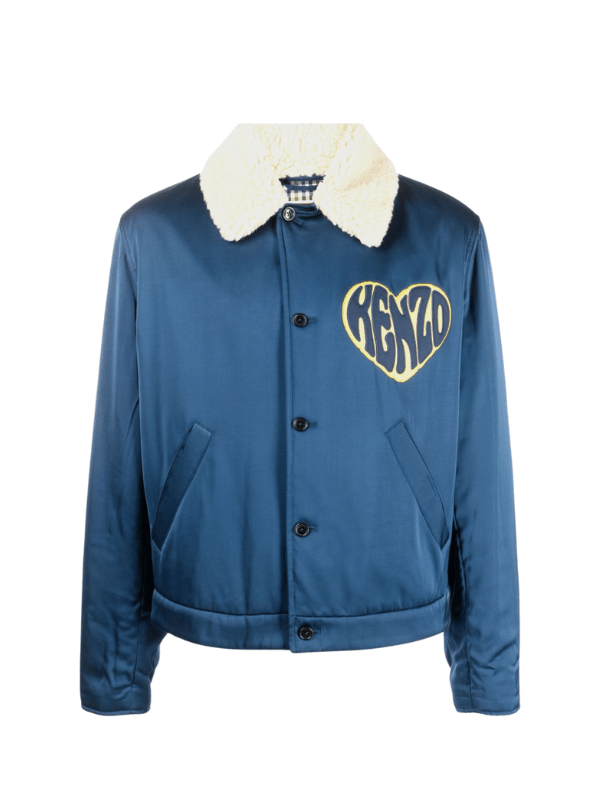 Kenzo Jacket Heart Logo Navy